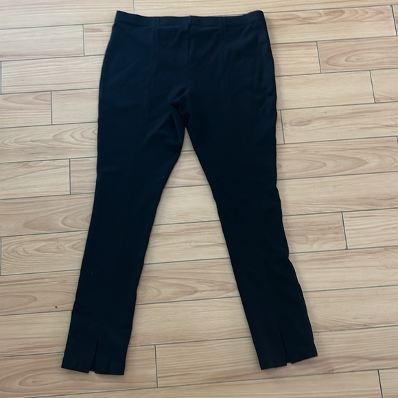 WHITE HOUSE BLACK MARKET CROPPED PEDAL PUSHERS BLACK STRETCH CAPRI PANTS MEDIUM - Picture 4 of 10